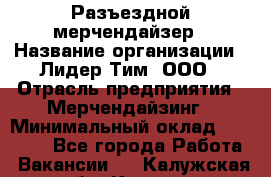 Разъездной мерчендайзер › Название организации ­ Лидер Тим, ООО › Отрасль предприятия ­ Мерчендайзинг › Минимальный оклад ­ 25 000 - Все города Работа » Вакансии   . Калужская обл.,Калуга г.